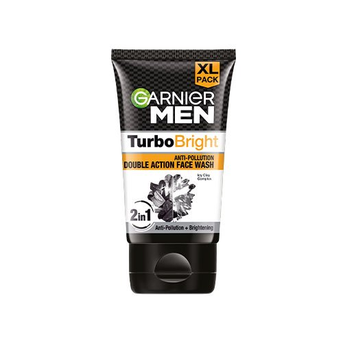 Garnier Men Turbo Bright Anti-Pollution Double Action Face Wash